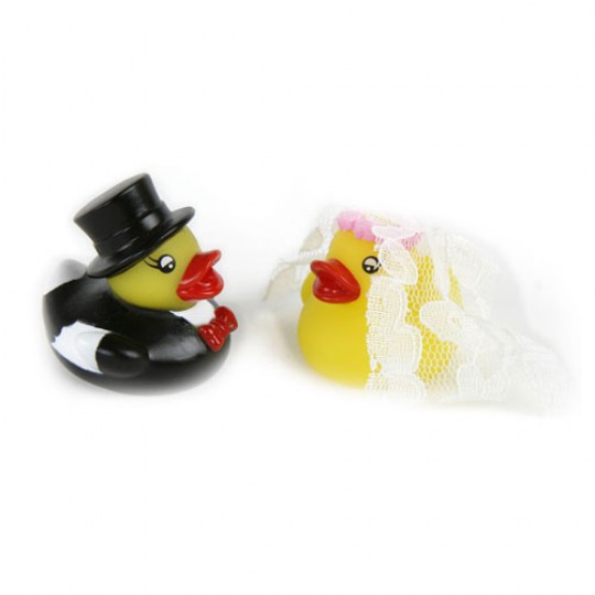 Ente Hochzeitspaar Quitsche Entchen Brautpaar in Ente Hochzeitspaar Quitsche Entchen Brautpaar in