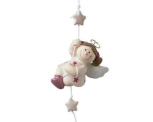 mini Deko Figur Engel Sterntaler kletternd - MILA Engel zum hängen, beige, 5 cm