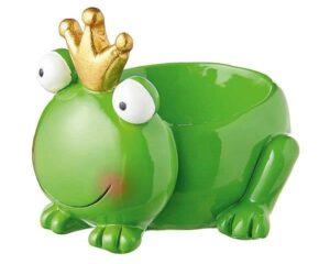 Mila Frosch Eierbecher Life ist beautiful Resin Froschkönig
