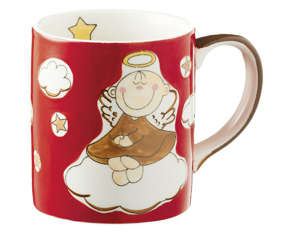 80395 Mila Becher Himmelsbote auf Wolke 7 – 280 ml – Tasse – Henkelbecher – Keramik