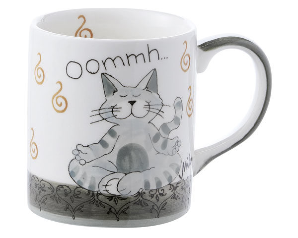 Mila Oommh Pure - Yoga Katze Becher 280