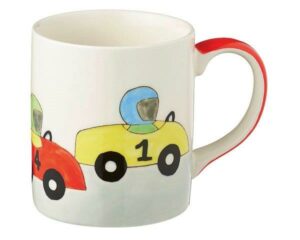 Mila Racing Cars - Auto Becher - 280 ml - Tasse - Henkelbecher - Keramik