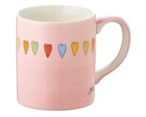 80144 Mila Herzen Becher - Herzchen Becher rosa