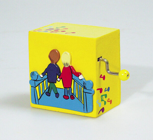 Kinder Drehorgel Spieluhr in Holzbox - Mini Musik Box mit Handkurbel - Frère Jacques -  Bruder Jakob