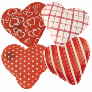 Taschenwärmer Herz - Handwärmer Taschenheizkissen Herzform Fingerwärmer - einzeln oder 4 verschiedene Design im Geschenkset