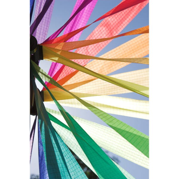 Magic Wheel Duett Rainbow 35-63cm Regenbogen Windspiel-Windrad aus Segeltuch – Bild 3
