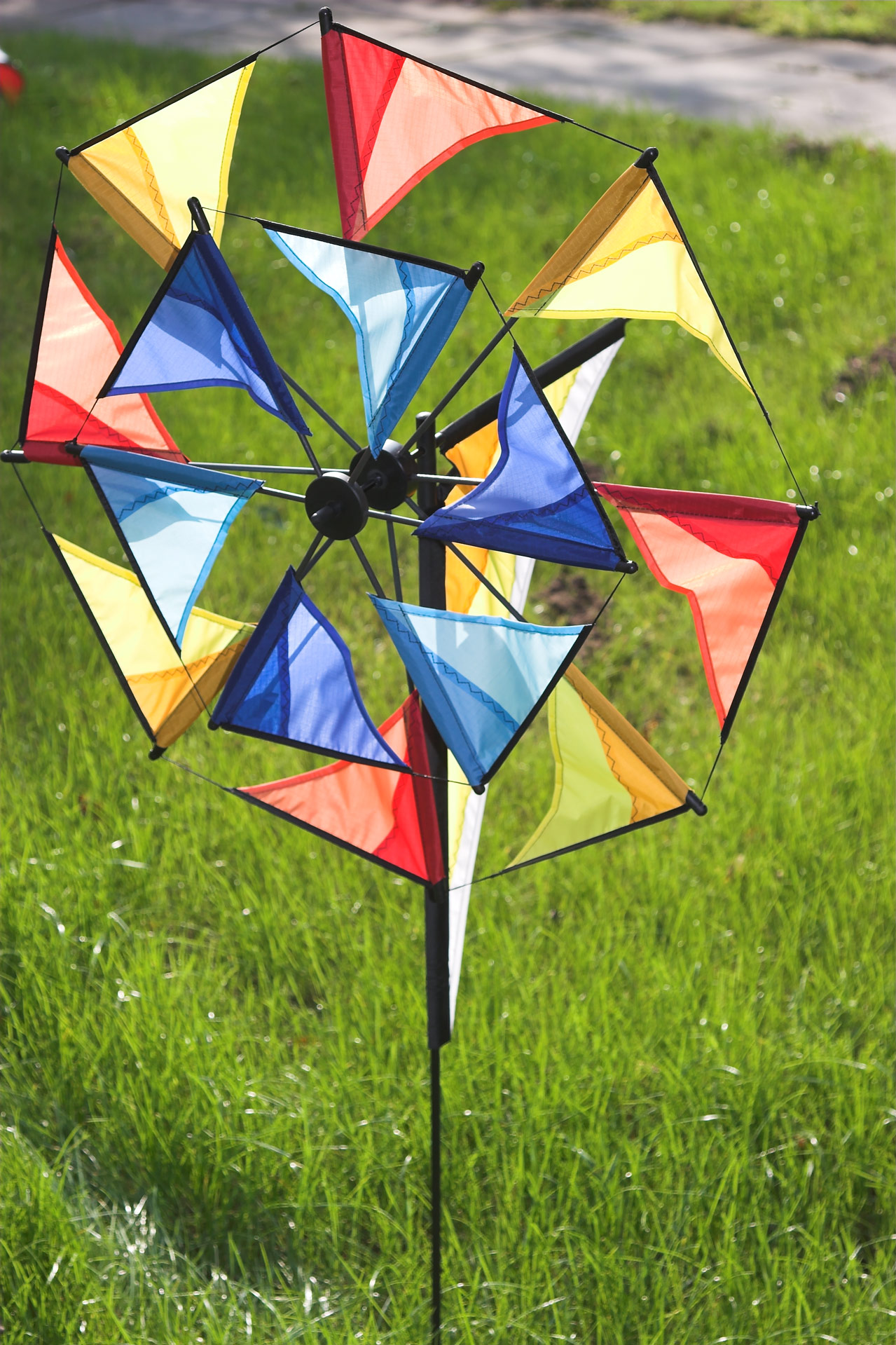 HQ Windspiel Duett - Durchmesser 70 cm - doppeltes Windrad - Windmühle