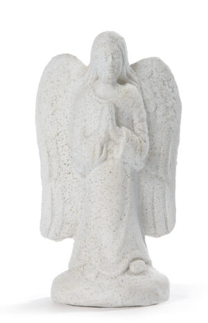 betender Engel, weiß - Schutzengel Engelsfigur, handmade