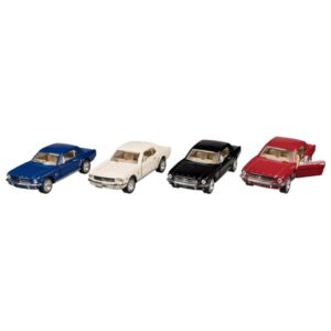 Modellauto Ford Mustang (1964), Spritzguss, 1:36, L= 13cm - Welly Oldtimer mit Rückzugsmotor