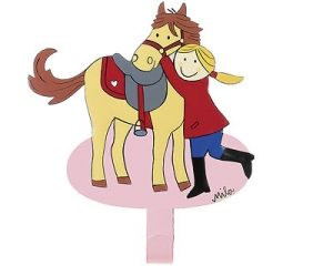 Mila mein Pony - Pferdeliebe - Mila 1er Haken - Mädchen Pony Garderobe - Wandhaken13042