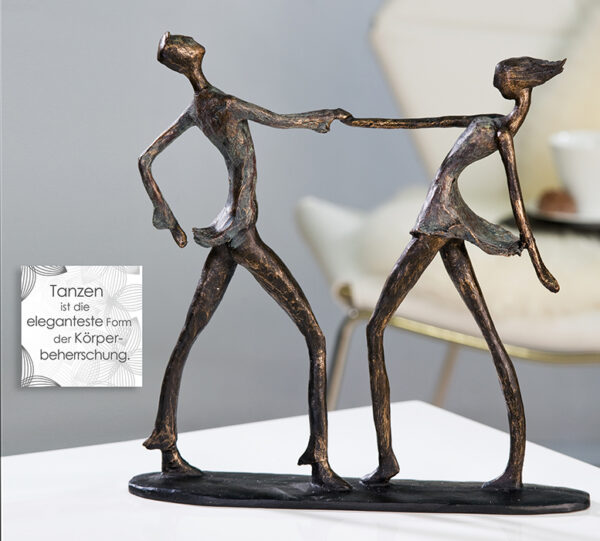 Tanz Skulptur Jive - Tanzendes Paar Dekoobjekt