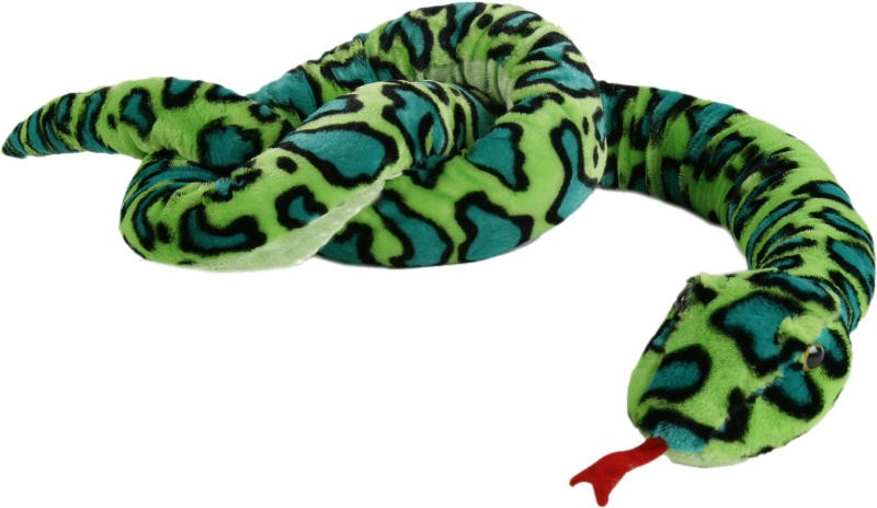 Home-Flair hochwertige Plüschtier Schlange I Kuscheltier I Zugluftstopper I 250 cm in 4 Farben Grün 