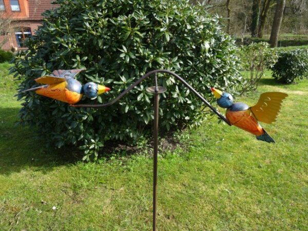 Windspiel Vogel Corso - Balancer Vogelwippe - Gartenpendel Vogelpaar – Bild 3