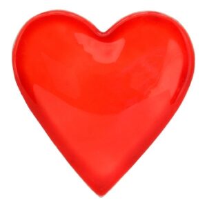 Metall Herz Magnet Enamel 6,5 cm - Magnet Herz rot