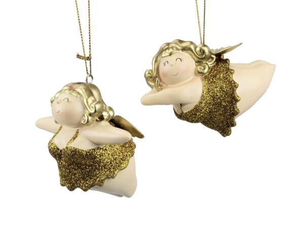 Ballerina Molly Engel Betty - Kult Engelsfigur Hänger Baumschmuck - mollige Tänzerin Rubensfigur