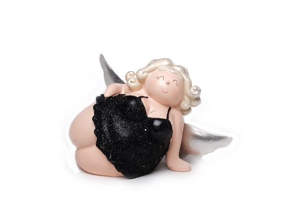 liegender Engel Molly in Modelpose, 15 cm