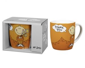 Mila Becher Mr. Smile Thank you – Blumenbote in Geschenkbox