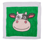 Magisches Handtuch Kuh - Tier Zauberhandtuch - Farmer Gästehandtuch Baumwolle 30x30cm