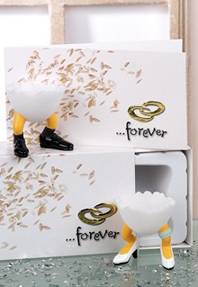 Speedy & Friends Eierbecher Hochzeitset Just Married -Rarität-