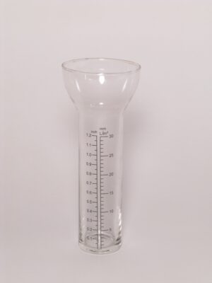 Original Ersatzglas für Regenmesser, klar, Kolbendurchmesser 4,45 cm