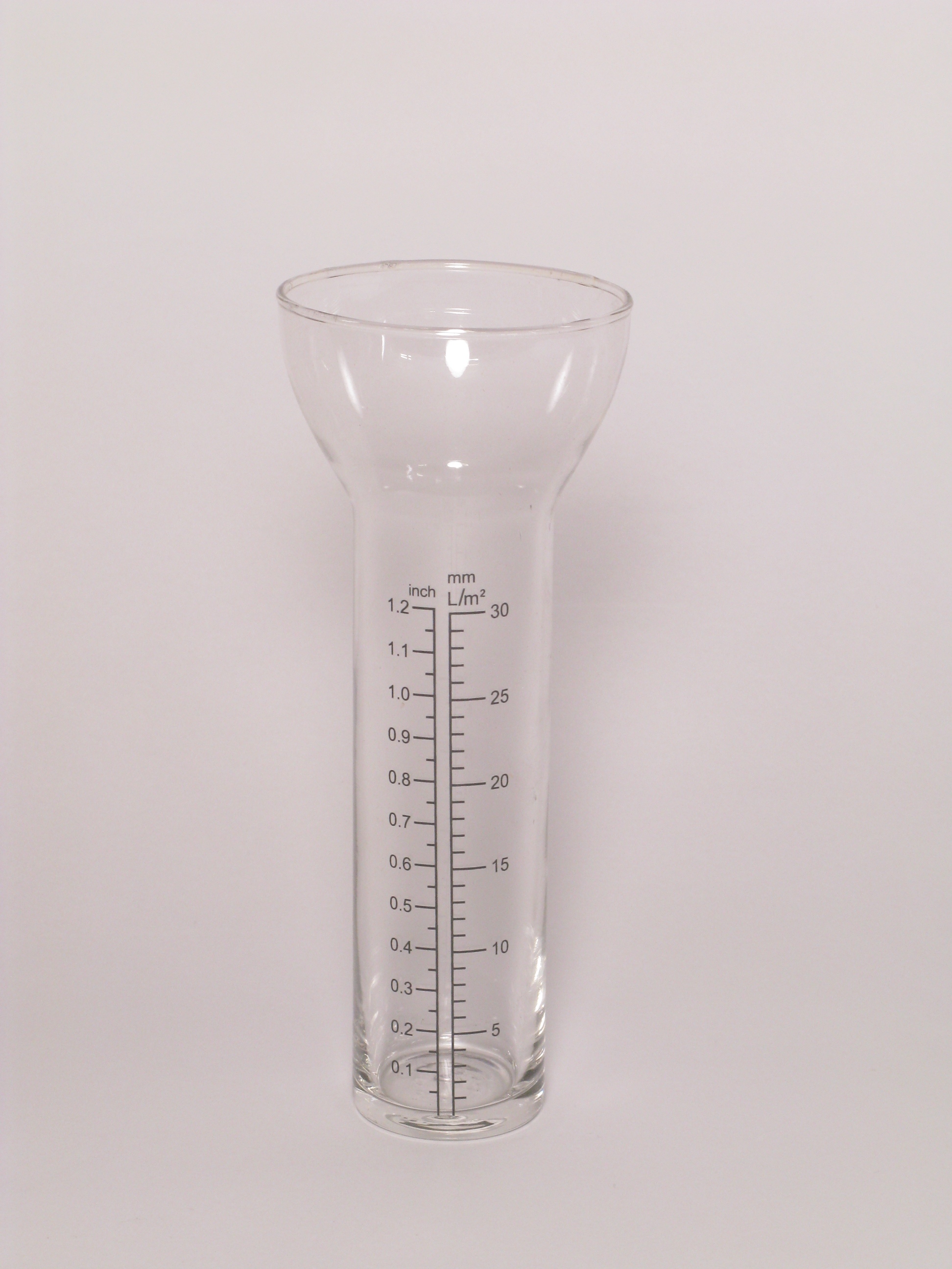 Original Ersatzglas für Regenmesser, klar, Durchmesser 4,45 cm