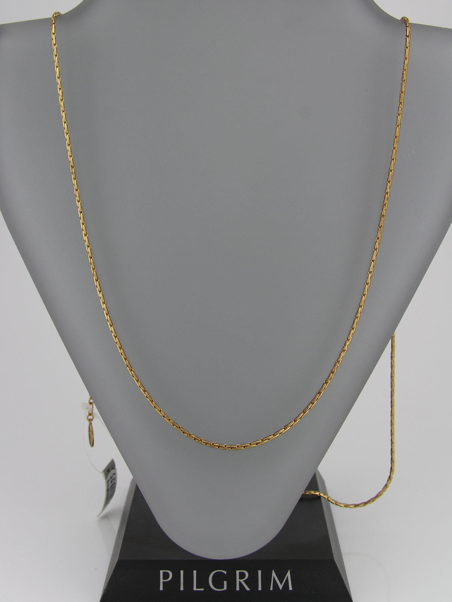 Pilgrim schlichte lange Kette gold - Schlangenkette mit ...
