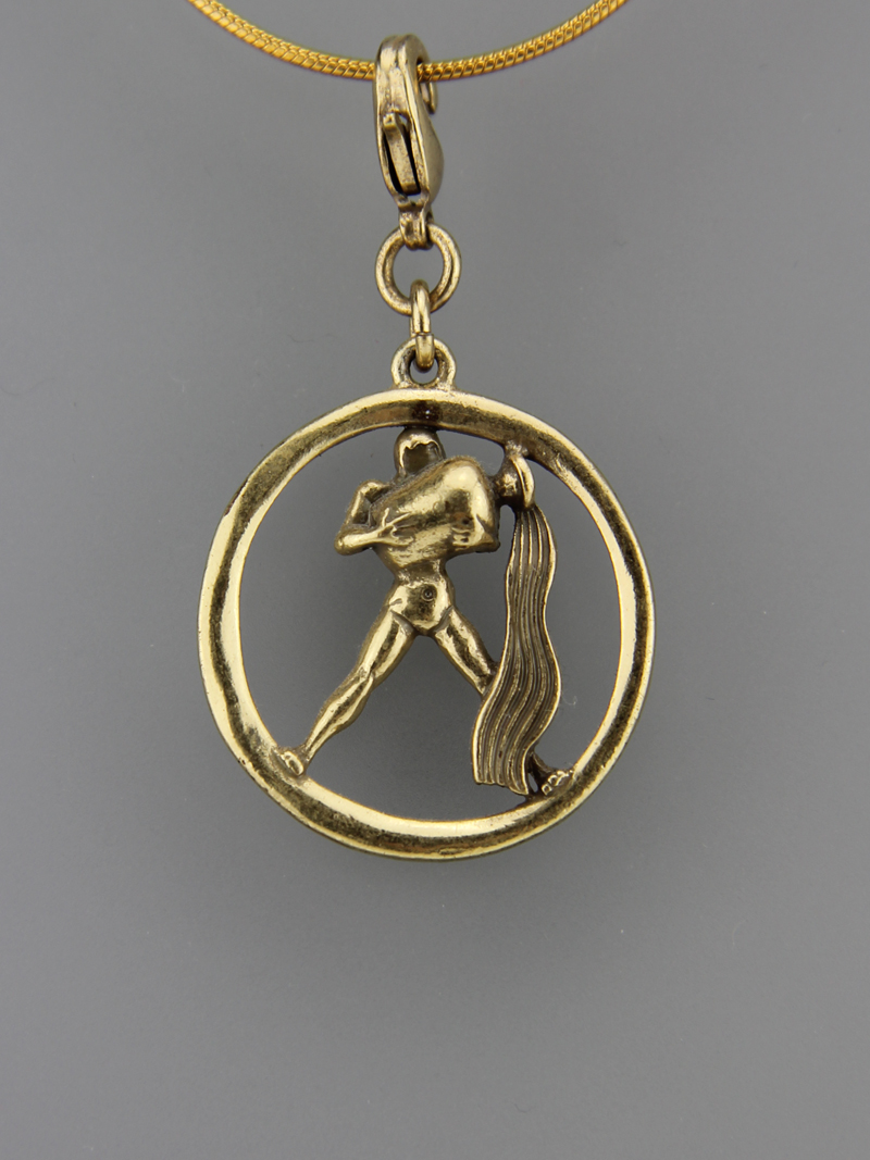 Pilgrim Sternzeichen Wassermann Anhänger - gold (21.01 - 19.02)