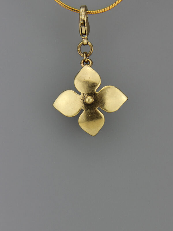 Pilgrim gewölbte Blume Anhänger - gold