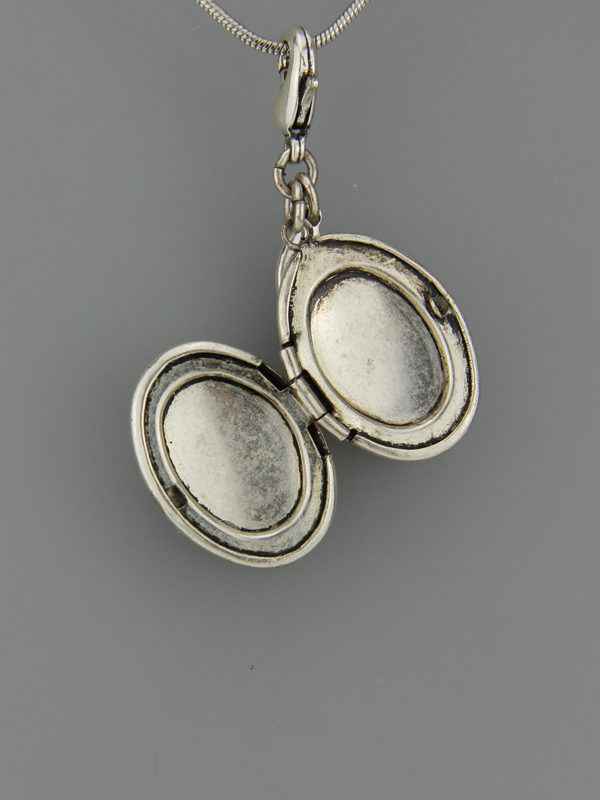 Pilgrim ovaler Medaillon Anhänger - silber – Bild 2