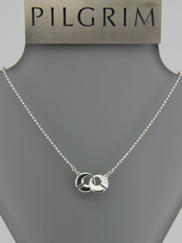 Pilgrim Kette mit Steckverschluss silber - Charms Wendekette