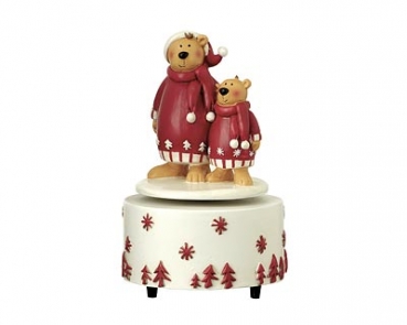 Mila Spieluhr - Drehspieluhr - Musikspieluhr zwei Bären