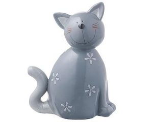 Mila Kater Carlo Dekofigur - Katze Gartenfigur aus Resin