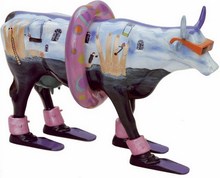 CowParade small Lucy in the Sky Mini Kuh inspiriert nach dem Beatles Song - Rarität