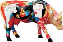 CowParade small Hommage to Picowso's African Period - Mini Kuh Pablo Picasso