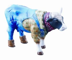 CowParade Farmer Cow Mini Kuh Landwirt