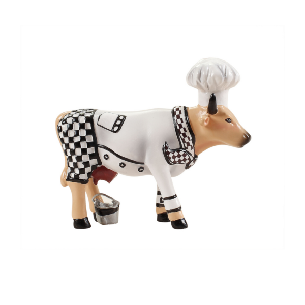 CowParade small Chef Cow - Koch Mini Kuh - Chefkoch - Koch - Bäcker - Konditor
