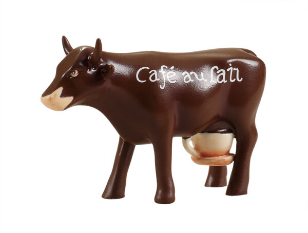 CowParade Café au Lait - Milchkaffee Kuh - Retired