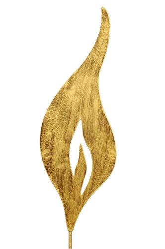 Flamme Aus Metall Gold Kerzenflamme Deko Zum Aufstecken
