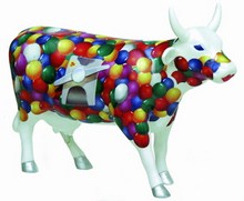 CowParade The Gum Bull Machine - Kaugummiautomat Kuh, Keramik Rarität