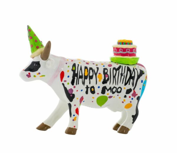 CowParade Happy Birthday to Moo ! Geburtstags Kuh mit Torte