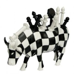 CowParade Final Moove , medium - Schach Kuh