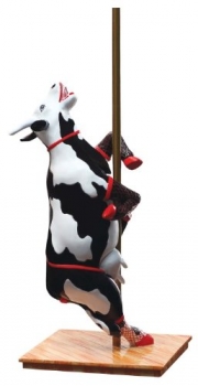 Vaca Tubo Tubo CowParade medium - Poledance Skulptur mittlere Kuh