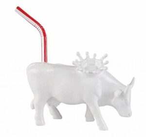 CowParade Milk Splash Cow medium - Milchspritzer mittlere Sammlerkuh
