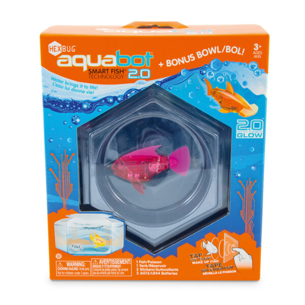Hexbug Aquabot 2.0 with Hex Bowl - Roboterfischh mit Aquarium / Wasserbehälter