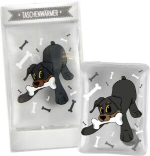 Taschenwärmer Rottweiler Duke, Hugster - Handwärmer Taschenheizkissen