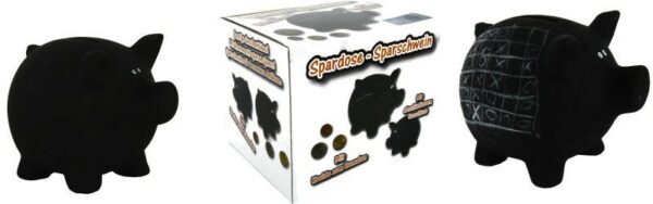 Spardose Sparschwein Kreidetafel - Sparbuechse