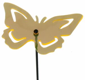 fluoreszierende Gartenstecker Schmetterling Sonnenfänger - Lichtspiel Lichtfänger, Acryl