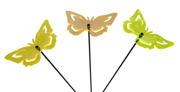 fluoreszierende Gartenstecker Schmetterling Sonnenfänger - Lichtspiel Lichtfänger, Acryl