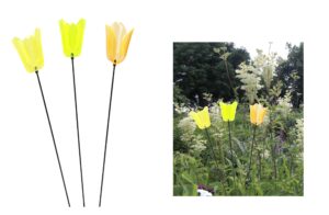 Gartenstecker Tulpe Sonnenfänger 65cm - Lichtspiel Lichtfänger, Acryl