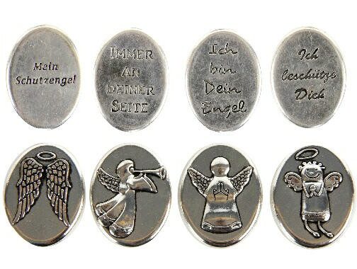 Münze Schutzengel - Engeltaler - Engelmünze - Talisman Handschmeichler Engel Schutz Hilfe